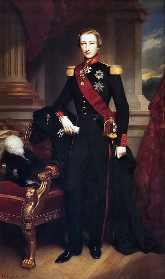 Leopold II of Belgium  Duke of Brabant 1853 by Nicaise de Keyser 1813-1887 Belgian Royal Collection Palace of Brussels
